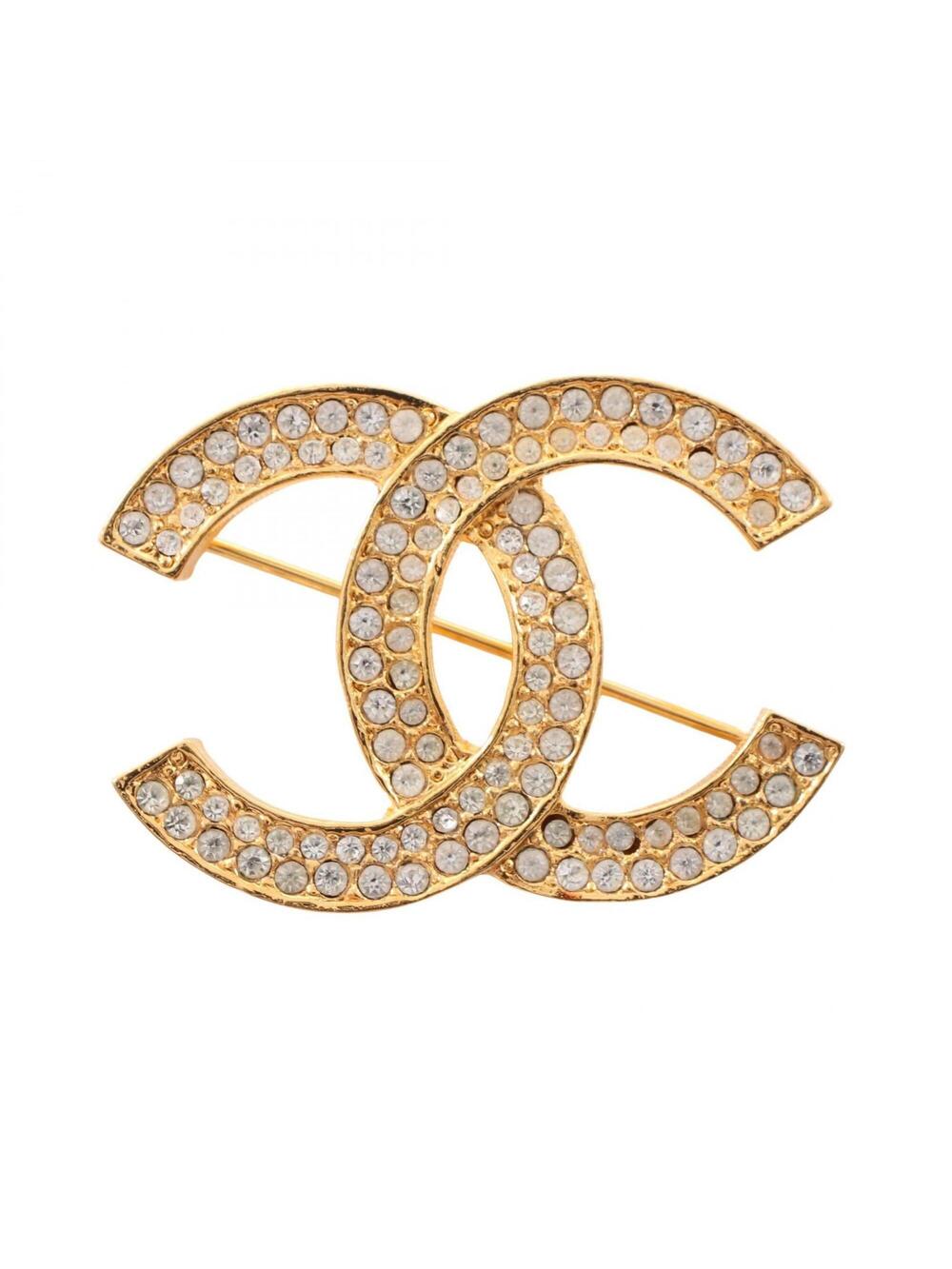 Chanel Cc Logo Brooch Metal #276378C11B